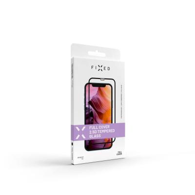FIXED Full Cover 2,5D Tempered Glass for Motorola G60s, black