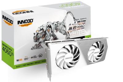 Inno3D GeForce RTX 4060 Ti 16GB Twin X2 OC White