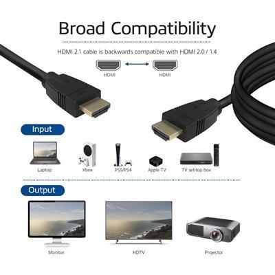 ACT HDMI Ultra High Speed v2.1 HDMI-A male - HDMI-A male cable 1m Black