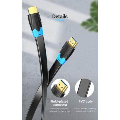 Vention Flat HDMI A male - HDMI A male cable 3m Black