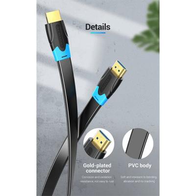 Vention Flat HDMI A male - HDMI A male cable 8m Black
