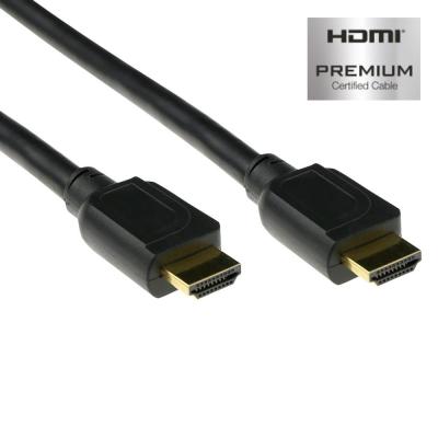 ACT HDMI High Speed premium certified v2.0 HDMI-A male - HDMI-A male cable 1m Black