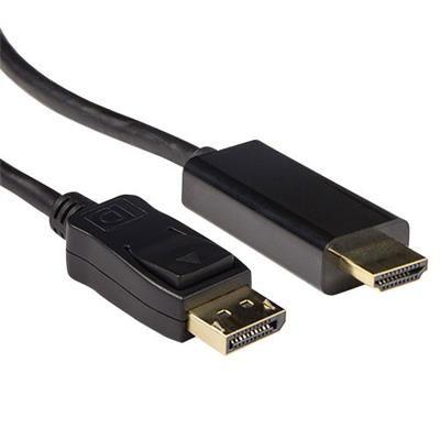 ACT Conversion DisplayPort male to HDMI-A male cable 0,50m Black