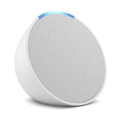 Amazon Echo Pop Full sound compact Bluetooth smart speaker with Alexa Glacier White