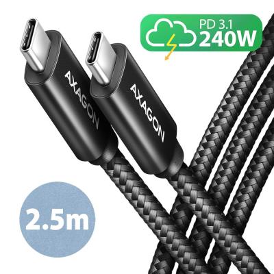 AXAGON BUCM2-CM25AB CHARGE USB-C <> USB-C Cable 2,5m Black