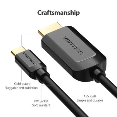 Vention Type-C to 4K HDMI cable 2m Black