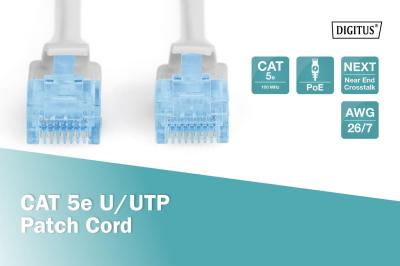 Digitus CAT5e U-UTP Patch Cable 0,25m Grey