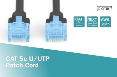 Digitus CAT5e U-UTP Patch Cable 10m Black
