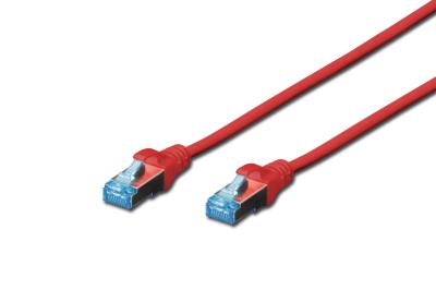 Digitus CAT5e SF-UTP Patch Cable 0,5m Red