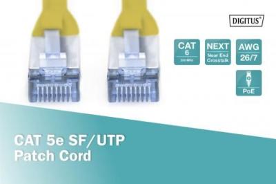 Digitus CAT5e SF-UTP Patch Cable 3m Yellow