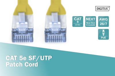 Digitus CAT5e SF-UTP Patch Cable 10m Yellow