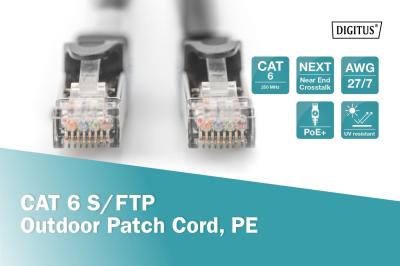 Digitus CAT6 S-FTP Patch Cable 1m Black