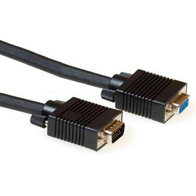 ACT High Performance VGA extension cable male-female 0,5m Black