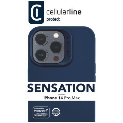 FIXED Cellularline Sensation protective silicone cover for Apple iPhone 14 PRO MAX, blue