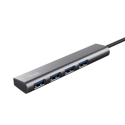 Trust Halyx USB-C to 4 Port USB3.2 Gen1 HUB Aluminium Grey