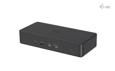 I-TEC USB 3.0/USB-C/Thunderbolt 3 Professional Dual 4K Display Docking Station+Power Delivery 100W Black