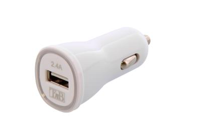 TnB 12W car charger+1m Lightning cable White