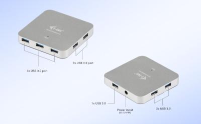 I-TEC 7-port Metal USB 3.0 Charging Hub Grey