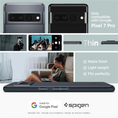 Spigen Thin Fit, metal slate - Google Pixel 7 Pro