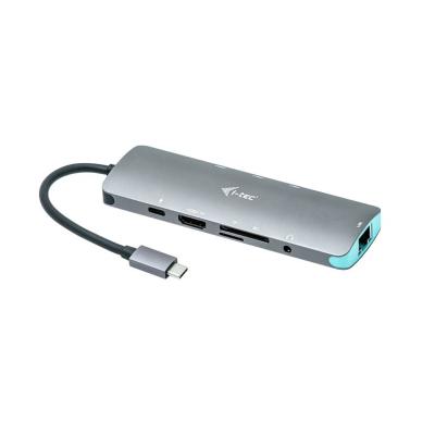 I-TEC Metal Nano Docking Station 4K HDMI LAN+Power Delivery 100W Grey