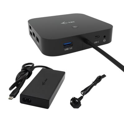 I-TEC USB-C HDMI Dual DP Docking Station with Power Delivery 100W + i-tec Universal Charger 100W