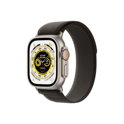 Apple Watch Ultra GPS + Cellular 49mm Titanium Case with Black/Gray Trail Loop (M/L)