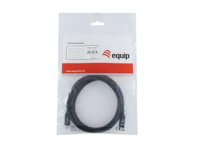 EQuip USB-C 3.2 Gen1 to USB-C 2m cable Black