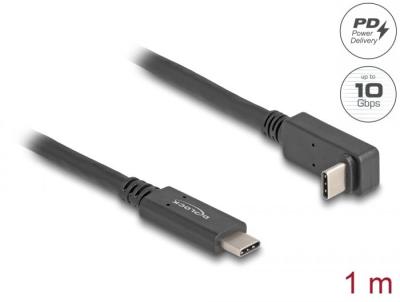 DeLock USB Type-C male/male cable 1m Black
