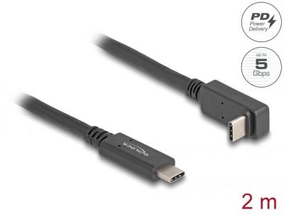 DeLock USB Type-C to USB Type-C male/male cable 2m Black