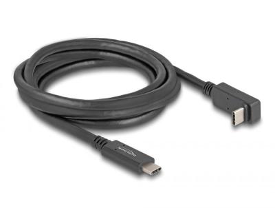 DeLock USB Type-C to USB Type-C male/male cable 2m Black