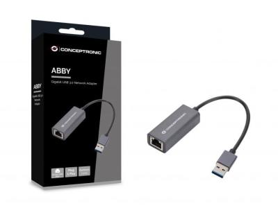 Conceptronic  ABBY08G Gigabit USB 3.0 Network Adapter Grey