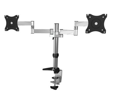 Raidsonic IcyBox IB-MS404-T Monitor Stand Table Mount For Two Monitors 27" Silver