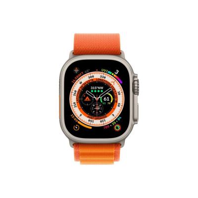 Apple Watch Ultra GPS + Cellular 49mm Titanium Case with Orange Alpine Loop (M)