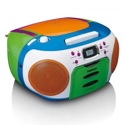 Lenco SCD-971 Portable FM radio CD/Cassette player Multi colour