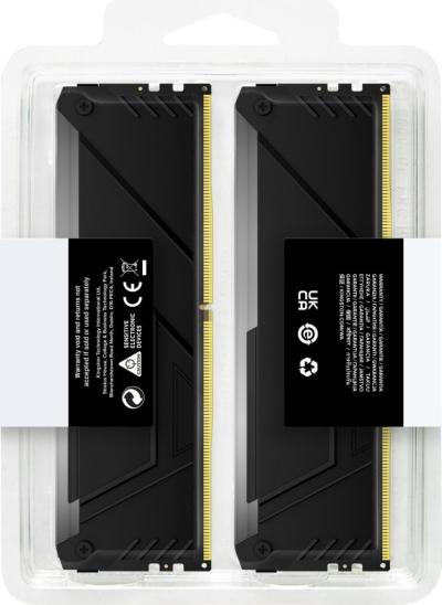 Kingston 16GB DDR4 2666MHz Kit(2x8GB) FURY Beast RGB