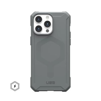 UAG Essential Armor case for MagSafe iPhone 15 Pro Max Silver