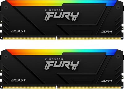 Kingston 32GB DDR4 3733MHz Kit(2x16GB) Fury Beast RGB Black