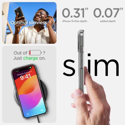 Spigen iPhone 15 Plus Case Ultra Hybrid MagSafe (MagFit) Carbon Fiber