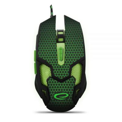 Esperanza MX207 Cobra gaming mouse Black/Green