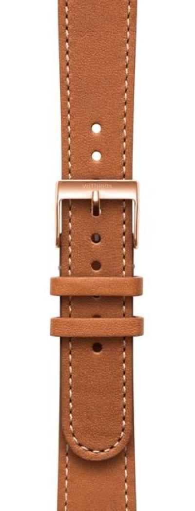 Withings Leather Wristband 18mm Brown & Rose Gold
