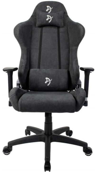 Arozzi Torretta Soft Fabric Gaming Chair Dark Gray/White