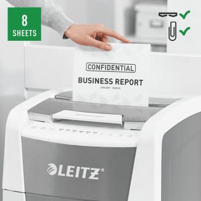 Leitz IQ AutoFeed Office 300 P5 Pro automata Iratmegsemmisítő Grey