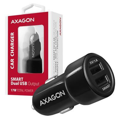 AXAGON PWC-5V5 2.4A + 2.4A Car Charger Black