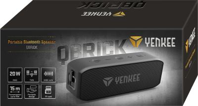Yenkee YSP 3010BK QBrick Bluetooth Speaker Black