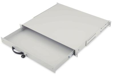 Digitus 1U lockable drawer with handle 44x481x400mm Grey (RAL 7035)