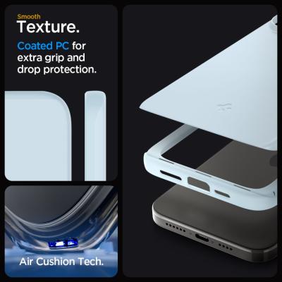 Spigen iPhone 15 Pro Max Case Thin Fit Mute Blue