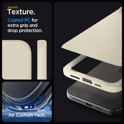 Spigen iPhone 15 Pro Max Case Thin Fit Mute Beige