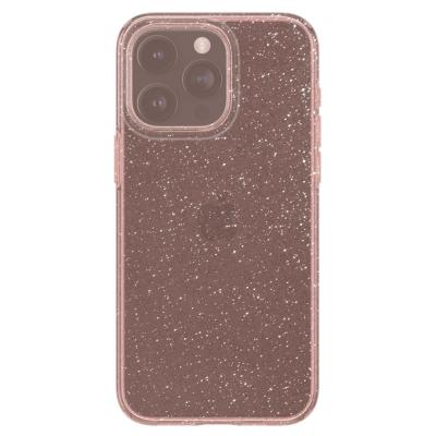 Spigen iPhone 15 Pro Max Case Liquid Crystal Glitter Rose Quartz