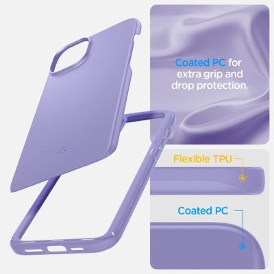 Spigen iPhone 15 Case Thin Fit Iris Purple