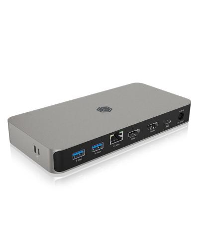 Raidsonic IcyBox IB-DK2880-C41 10-in-1 USB4 Type-C DockingStation with dual video output Grey